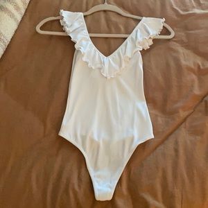 Aritzia Wilfred white body suit